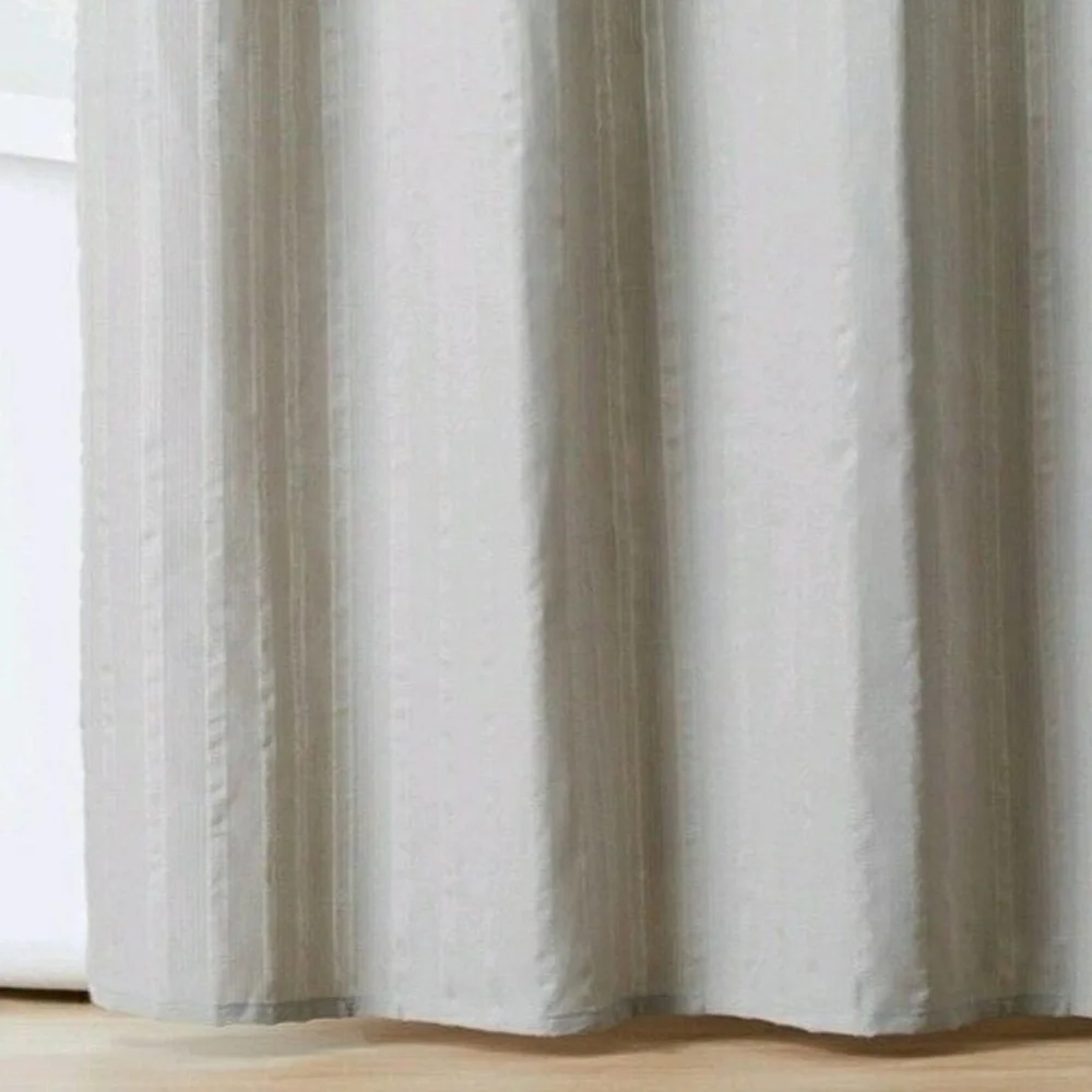 Hearth & Hand Magnolia Shower Curtain Gray Woven Crinkle Stripe Farmhouse 72x72